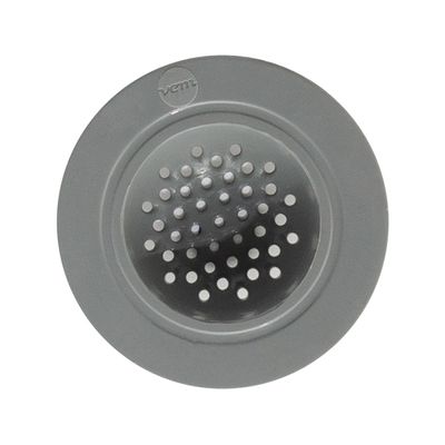 Ralo de Pia 12cm x 7cm Cinza em Silicone