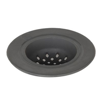 Ralo de Pia 12cm x 7cm Cinza em Silicone
