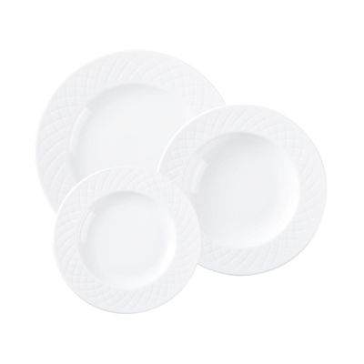 Jogo de Pratos Tramontina Ingrid em Porcelana 12 Peças