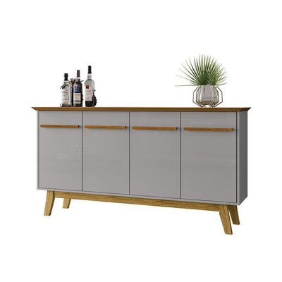 Aparador Buffet Opala Naturalle Com Off-white - Bechara