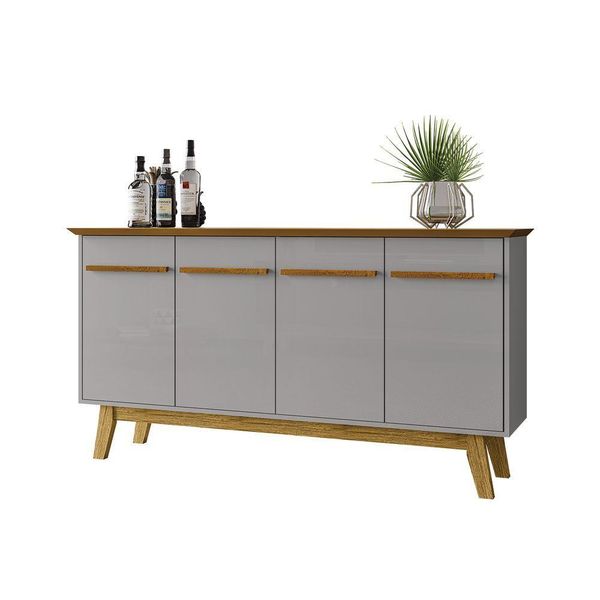 Aparador Buffet Opala Naturalle Com Off-white - Bechara