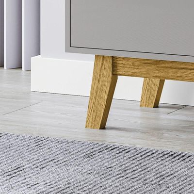 Aparador Buffet Opala Naturalle Com Off-white - Bechara