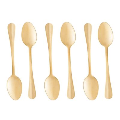 Faqueiro de Aço Inox Lyor Positano Dourado 24 Peças Dourado
