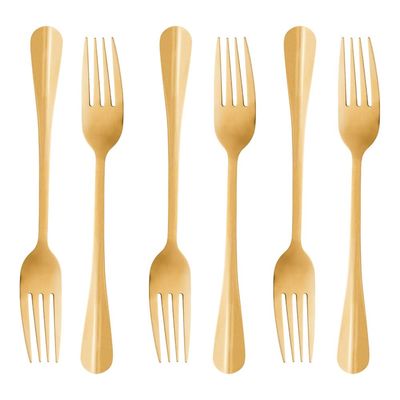 Faqueiro de Aço Inox Lyor Positano Dourado 24 Peças Dourado