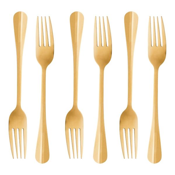 Faqueiro de Aço Inox Lyor Positano Dourado 24 Peças Dourado