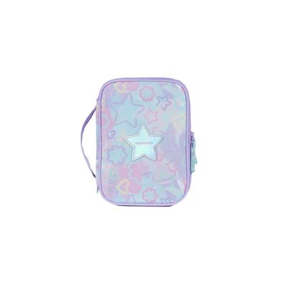 Estojo Box Feminino Grande Star Candy Lilás U / Lilas