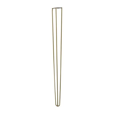 Kit 14 Pés de Metal 90 CM Hairpin Legs Aparador e Mesa de Canto Dourado