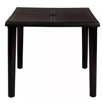 Mesa Plástica Quadrada Demontável Mor Cor Branco