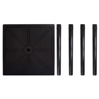 Mesa Plástica Quadrada Demontável Mor Cor Branco