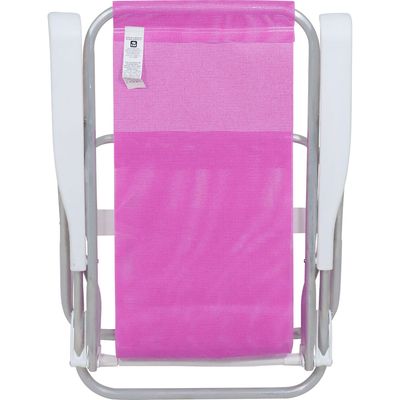 Cadeira Lazy Reclinável 4 Posições em Alumínio Rosa Bel Único