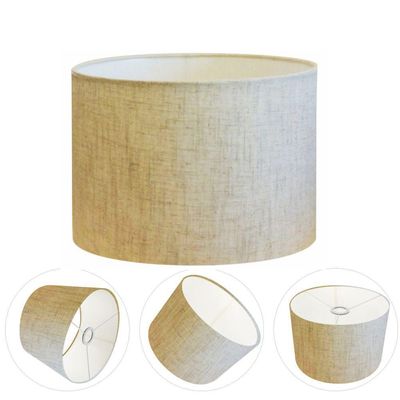 Cúpula Abajur Cilíndrica Cp-7020 ø45x21cm Rustico Bege