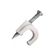 Fixa Fio/ Cabo Rg6 8mm Branco Com Prego De Aco Pacote...