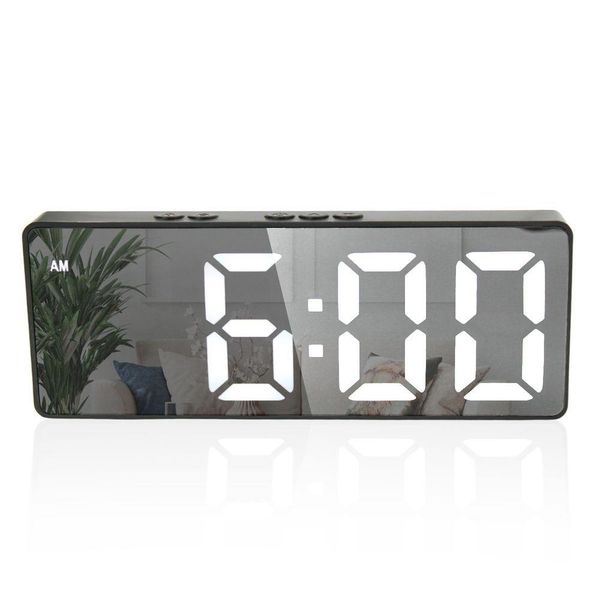 Relogio Despertador Digital Led Usb Pilha Portatil Alarme Cabeceira Cores Preto
