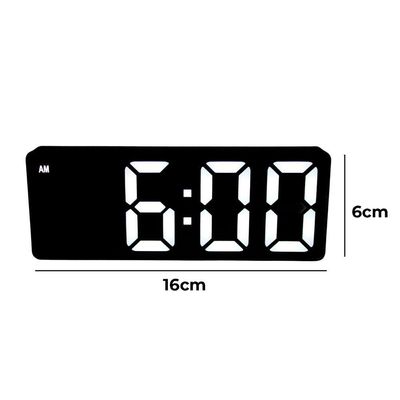 Relogio Despertador Digital Led Usb Pilha Portatil Alarme Cabeceira Cores Preto