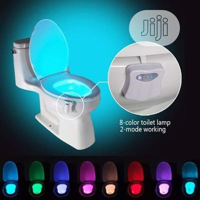 Luminaria Com Sensor De Presenca Para Vaso Sanitario Luz Movimento Privada Criança Led 8 Cores Noturna Banheiro
