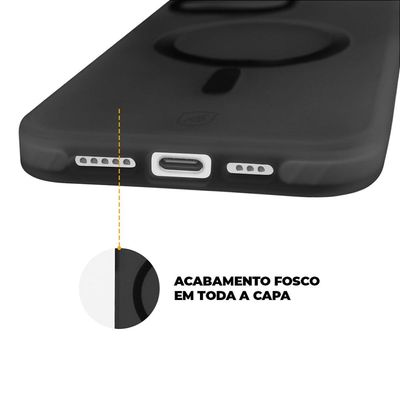 Capa MagSafe Pro para iPhone 15 Pro Max - Preta - Gshield