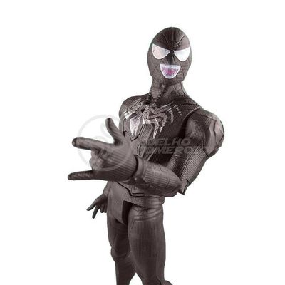 Boneco Articulado 30Cm Action Ação Do Spiderman Venom Marvel