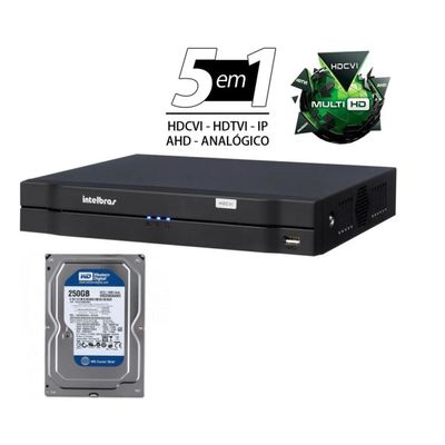Dvr Intelbras 8ch Mhdx Cloud Hdcvi Multi Hd C/hd Incluso