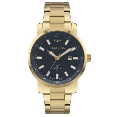 Relógio Technos Masculino Ref: 2115txv/1e Classic Golf Dourado