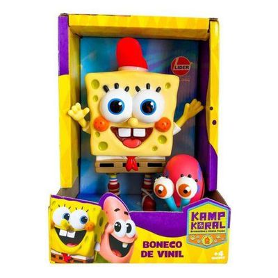 Boneco de Vinil Bob Esponja e Gary 3076 - Lider Brinquedos