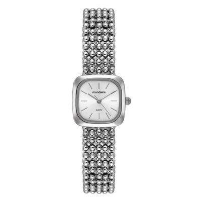 Relogio Mondaine Feminino Ref: 32989l0mvnm2 Bracelete Retangular Prateado