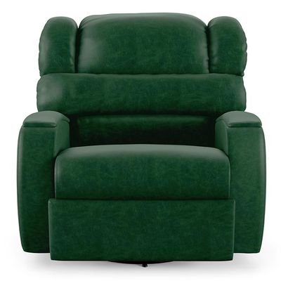 Poltrona do Papai Sala de Cinema Reclinável Kylie Glider Manual Giratória USB PU Verde Musgo G23