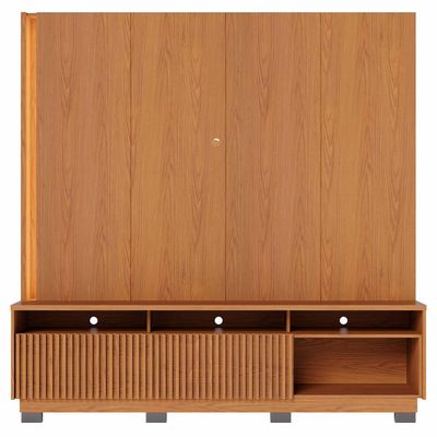 Estante Painel Para TV 75 Pol LED 200cm Yarden C04 Freijó - Lyam Decor