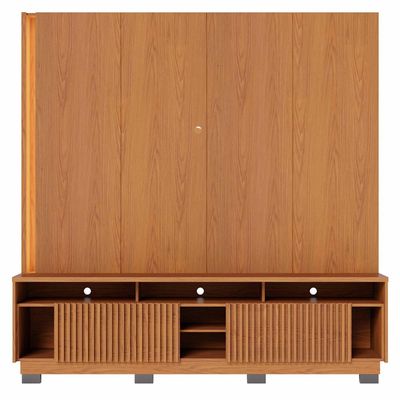 Estante Painel Para TV 75 Pol LED 200cm Yarden C04 Freijó - Lyam Decor