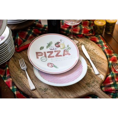 Prato Raso Tramontina Milano em Porcelana Decorada 25 cm