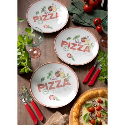 Prato Raso Tramontina Milano em Porcelana Decorada 25 cm