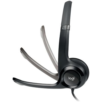 Headset Gamer USB Logitech Preto H390 Com Microfone Flexível
