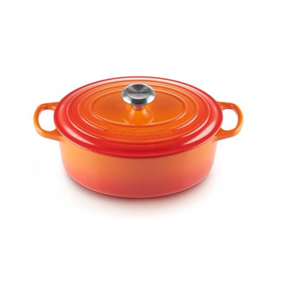 PANELA OVAL LE CREUSET 31CM SIGNATURE AMARELO NÉCTAR