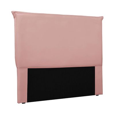 Cabeceira Decorativa Casal 1,40M Trento Veludo Rosa - Gran Belo