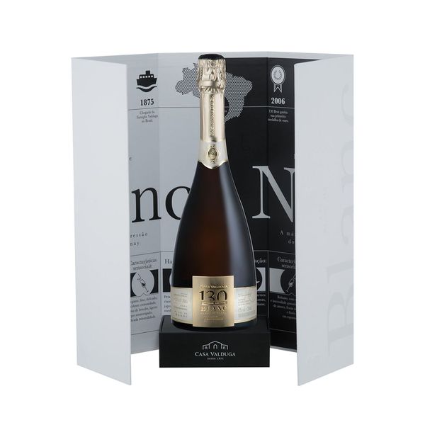 ESPUMANTE CASA VALDUGA 130 BRUT BLANC DE BLANC 750ML C/CAIXA ESPUMANTE CASA VALDUGA 130 BRUT BLANC DE BLANC 750ML C/CAIXA