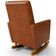 Poltrona de Amamentação com Balanço Ravena W01 Couríssimo Camel - Lyam Decor