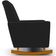 Poltrona de Amamentação com Balanço Ravena W01 Bouclê Preto - Lyam Decor