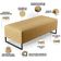 Puff Decorativo Sala de Estar Bali W01 Base Ferro 120x50 cm Couríssimo Fendi - Lyam Decor