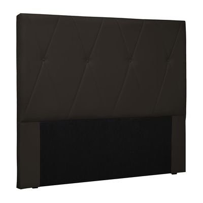 Cabeceira Decorativa King Size 1,95M Yves PU Marrom - Gran Belo