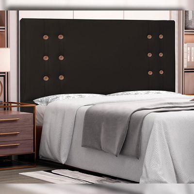 Cabeceira Decorativa 1,40M Kors PU Marrom - Gran Belo