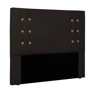 Cabeceira Decorativa 1,40M Kors PU Marrom - Gran Belo