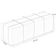 Puff Decorativo Living Sala de Estar 195 cm Roma W01 Suede Verde Musgo - Lyam