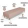 Kit 02 Puffs Decorativo Sala de Estar Bali W01 Pés Palito 210x60cm Linho Rosê - Lyam Decor