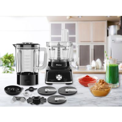 Multiprocessador Philco 9 em 1 1400W PMP1600P Glass Turbo 220V