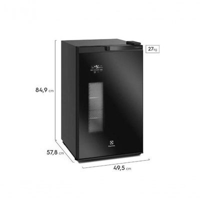 Cervejeira Home Bar Electrolux Frost Free 100L Porta De Vidro EB100 Preto 110V