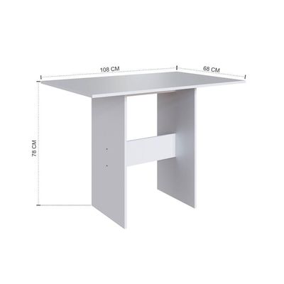 Conjunto Mesa Karla Paris Com 4 Cadeiras Branco Cacau - Indekes