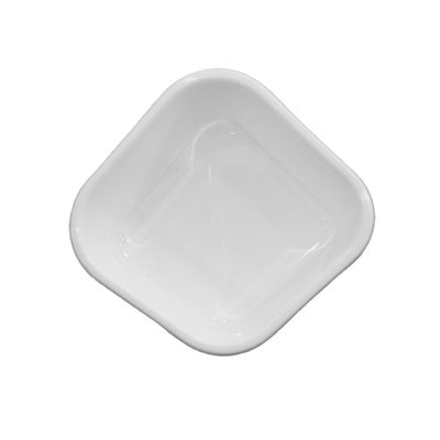 Ramequim Assimétrico 100ml Branco em Polipropileno
