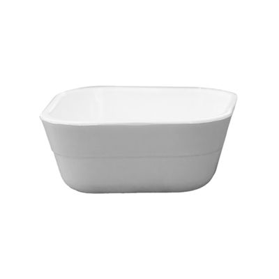 Ramequim Assimétrico 100ml Branco em Polipropileno
