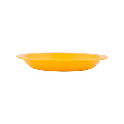 Prato Elegance Fundo Redondo 22cm Amarelo em Polipropileno