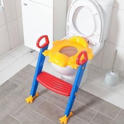 Troninho Assento Infantil Redutor Vaso Sanitario Escada Sapinho Bebe Pinico Ajustavel Desfralde Alca Menina Menino Apren