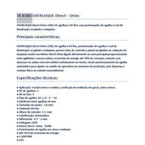 Overlock Direc Drive Silenciosa 220v + 5 Panos De Prato